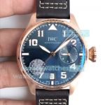 ZF IWC Big Pilot Le Petit Prince Blue Dial Black Leather Strap Replica Watch